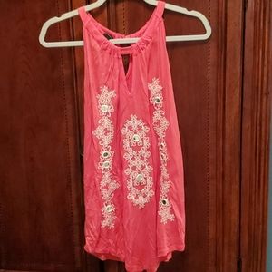 Soft tshirt type material halter neck cami